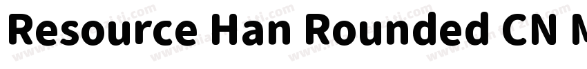 Resource Han Rounded CN Medium字体转换